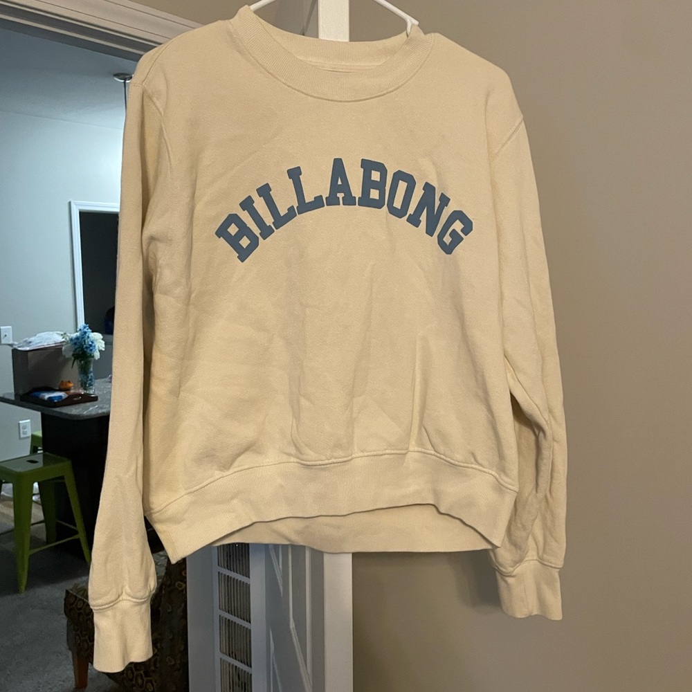 Billabong Cream Crew Neck Sweater